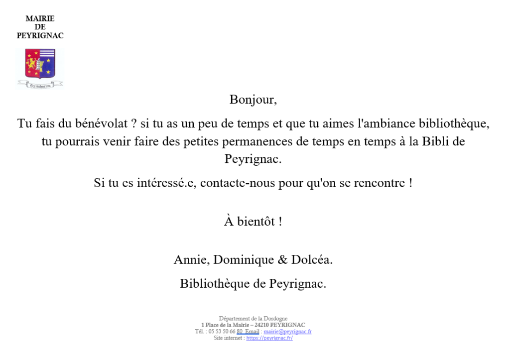 bibli benevols